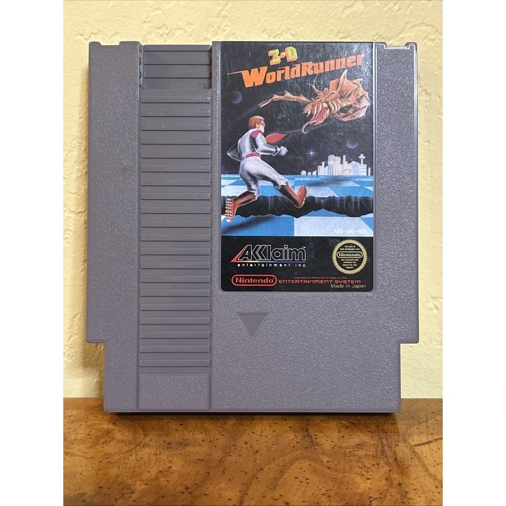 3-D World Runner (Nintendo NES, 1987) Authentic
